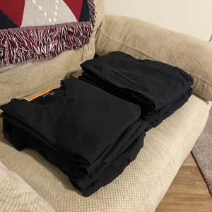 5 sets of black ScrubStar scrubs (small)